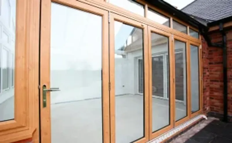 Woodgrain bifold doors