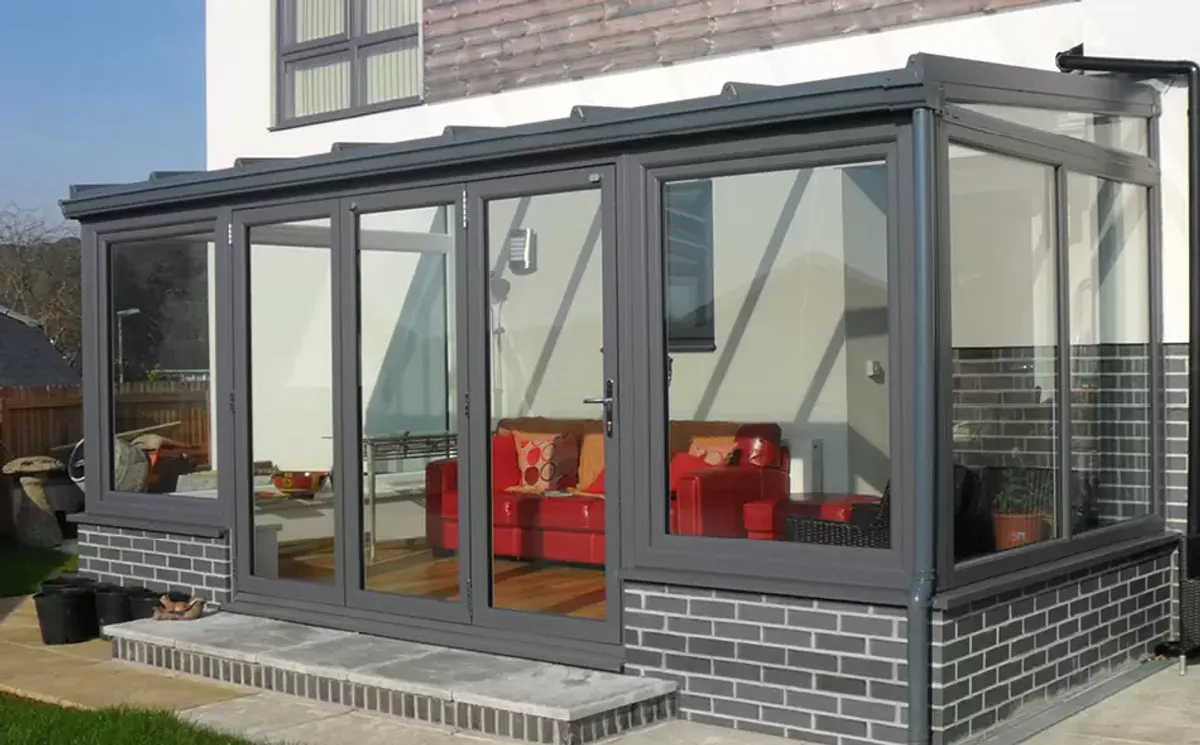 Bifold doors opening to a garden